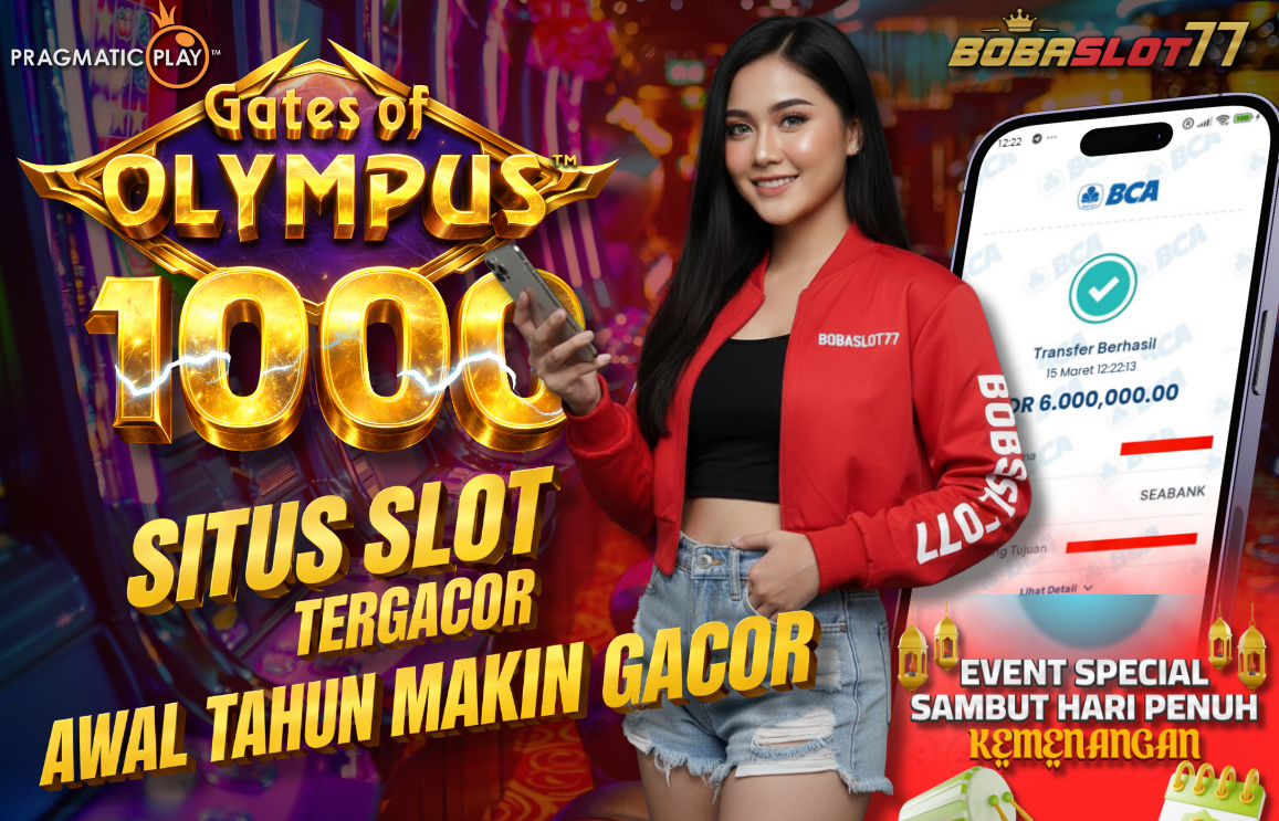 Selamat kepada user id : be***y Wede Rp 6.000.000 di Game GATES OF OLYMPUS 1000 PRAGMATIC PLAY Cair Gk Sampe 1 Menit! Menang Mudah di Bobaslot77